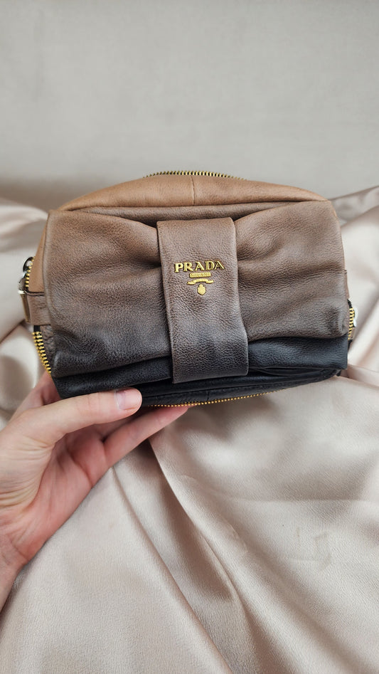 Prada Leather Ombre Zip Pouch - 1040